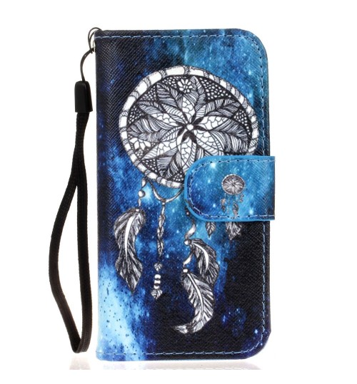 iPhone 5 5s SE case wallet leather case printed