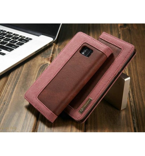 Galaxy S7 edge contrast denim folio wallet case magnetic closure