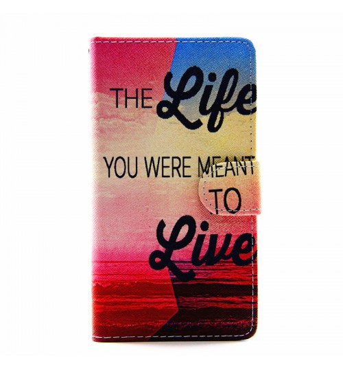 Huawei P8 LITE case wallet leather case printed