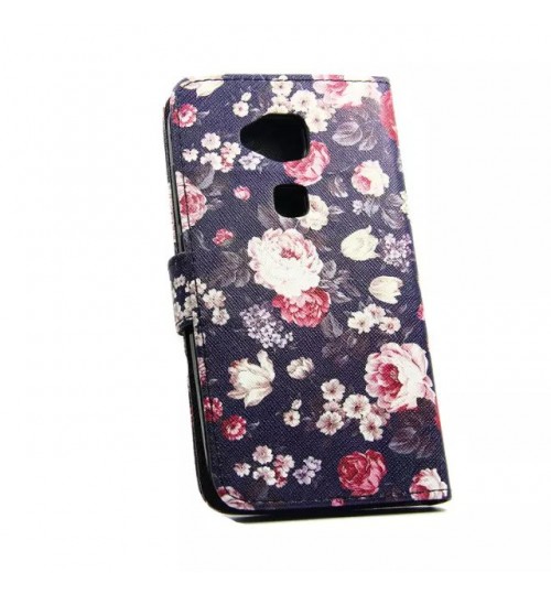 Huawei G8 case wallet leather case printed