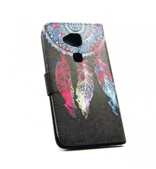 Huawei G8 case wallet leather case printed