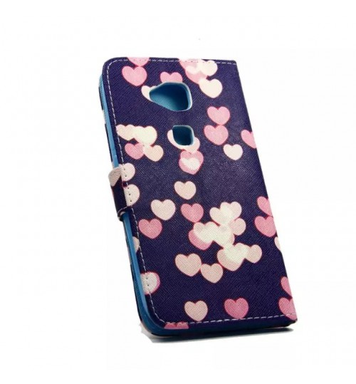 Huawei G8 case wallet leather case printed