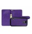 Galaxy S5 double wallet leather case detachable