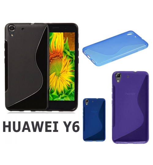 HUAWEI Y6 case TPU Soft Gel Case+Combo