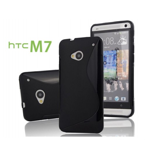 HTC ONE M7 case TPU Soft Gel Case