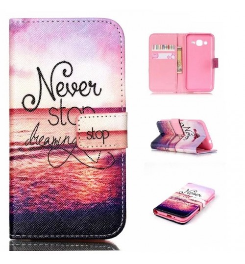 Galaxy J2 case wallet leather case printed