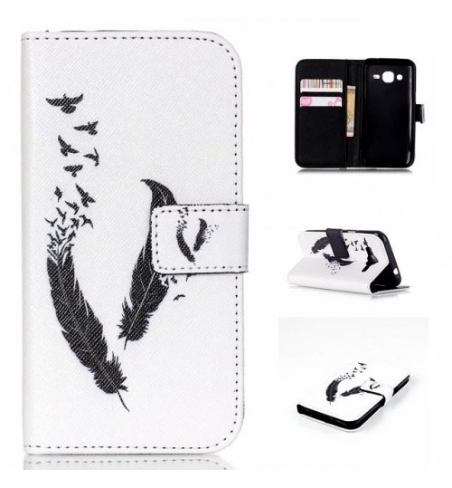 Galaxy J2 case wallet leather case printed
