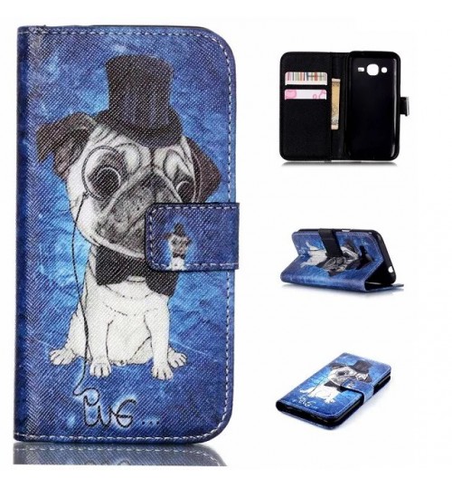 Galaxy J2 case wallet leather case printed