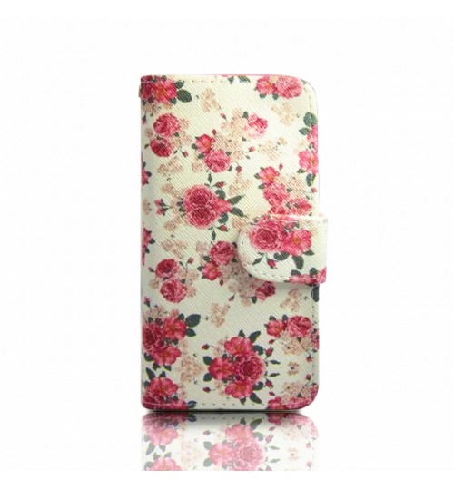 iPhone 5 5s SE case wallet leather case printed