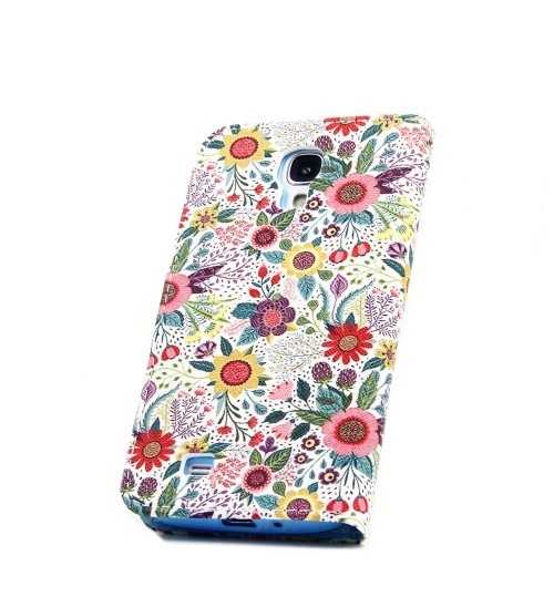 Galaxy S4 case wallet leather case printed