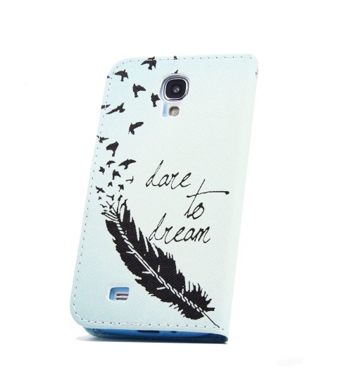 Galaxy S4 case wallet leather case printed