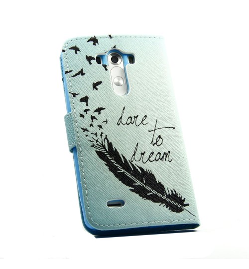 LG G3 case wallet leather case printed