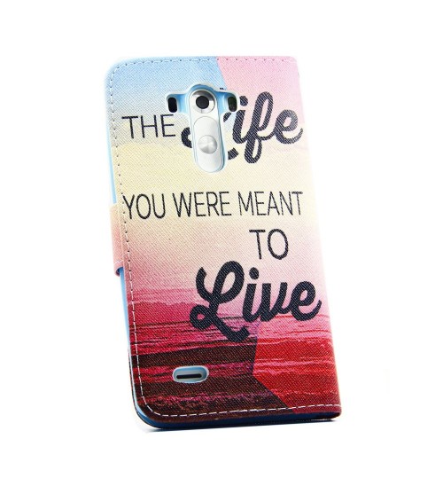 LG G3 case wallet leather case printed
