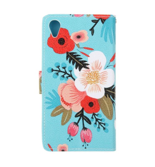 Sony Xperia X case wallet leather case printed