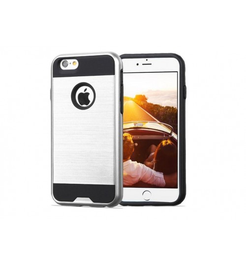 iPhone 4 4s impact proof hybrid brushed Metal case