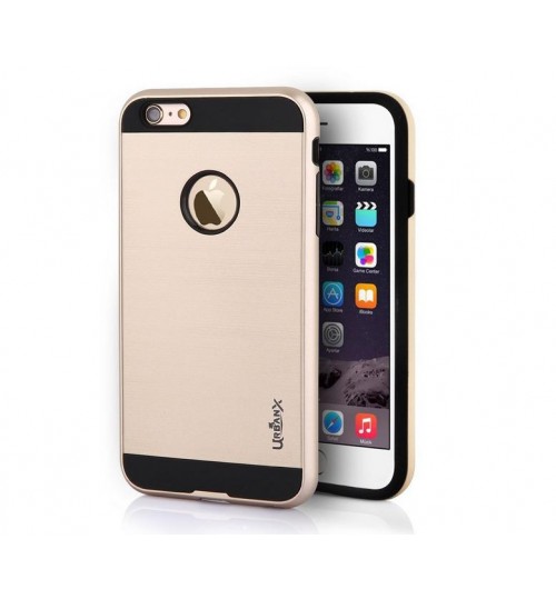 iPhone 4 4s impact proof hybrid brushed Metal case