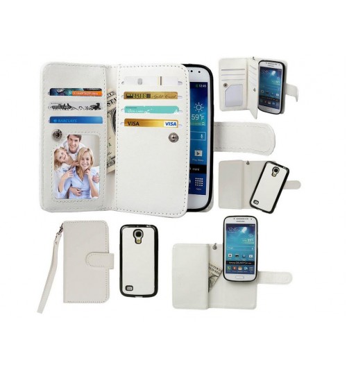 Galaxy S4 Mini detachable wallet leather case