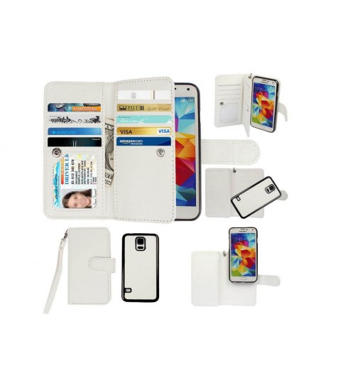 Galaxy S5 Mini detachable wallet leather case