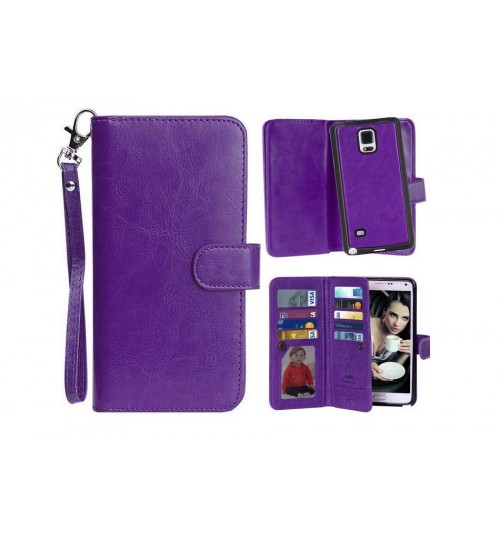 Galaxy NOTE 4 detachable wallet leather case