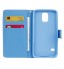 Galaxy S5 case wallet leather case printed