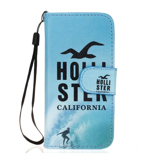 iPhone 5 5s SE case wallet leather case printed