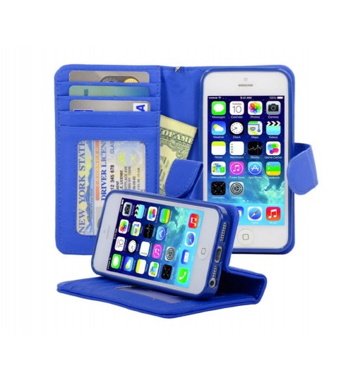 iPhone 5 5s SE wallet leather  ID window case