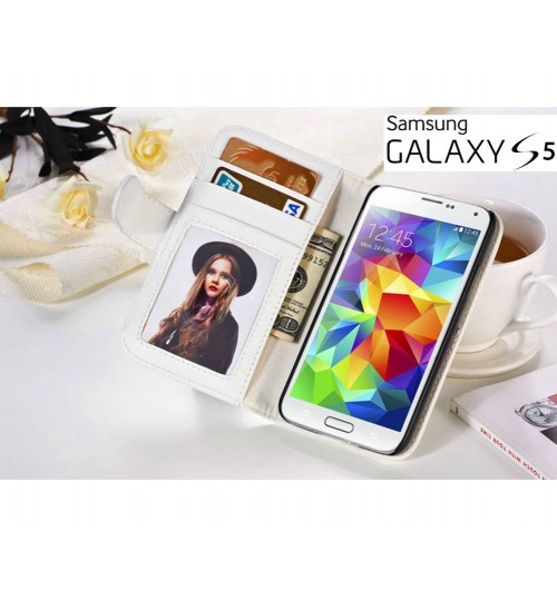 Galaxy S5 wallet leather ID window case