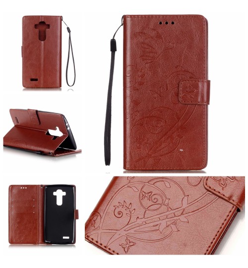 LG G4 Premium Embossing wallet leather flip case