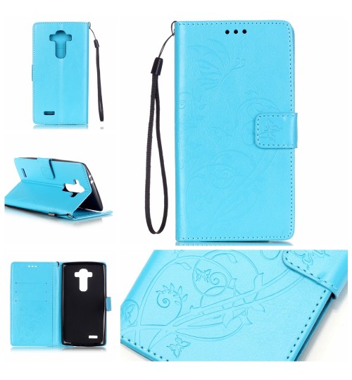 LG G4 Premium Embossing wallet leather flip case