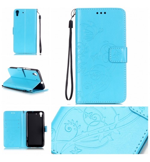 HUAWEI Y6 Premium Embossing wallet leather case