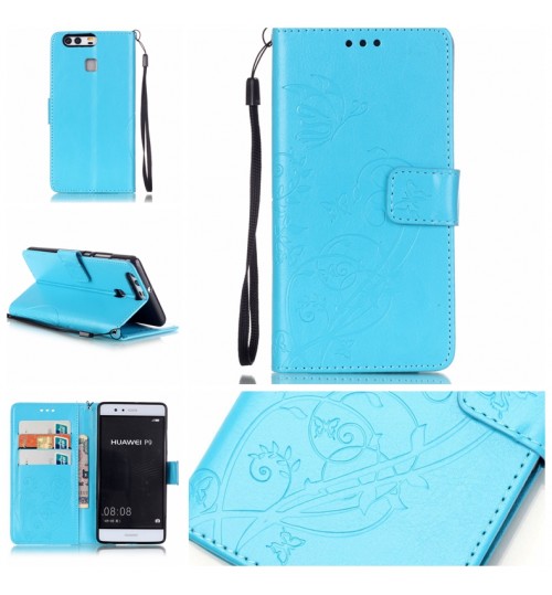 HUAWEI P9 Premium Embossing wallet leather case