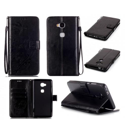 HUAWEI Honor 5X case HUAWEI GR5 case Premium Embossing wallet leather case