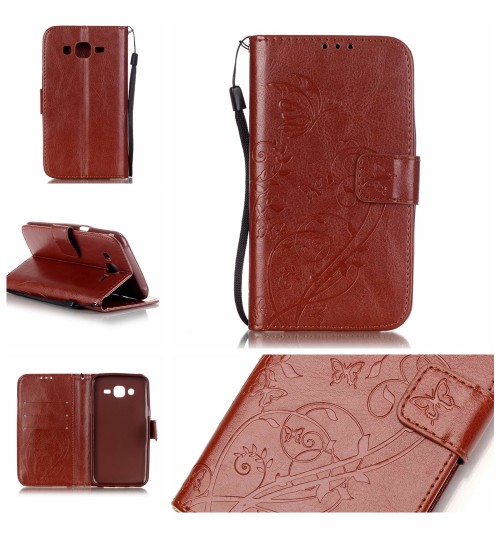 Galaxy J5 Premium Embossing wallet leather case