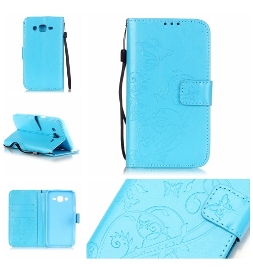 Galaxy J5 Premium Embossing wallet leather case