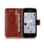 iPhone 5C Premium Embossing wallet leather case