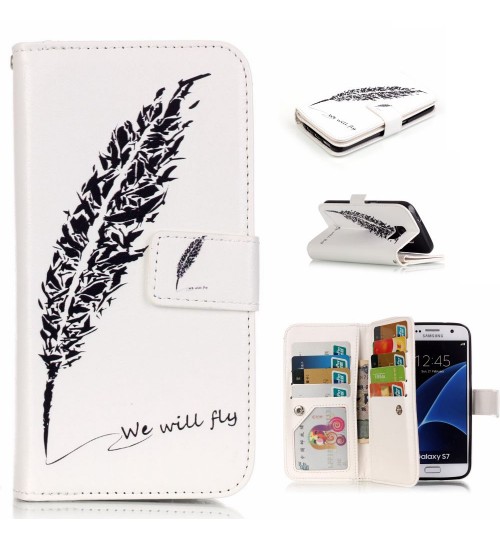 Galaxy S7 Multifunction wallet leather case