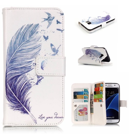 Galaxy S7 Multifunction wallet leather case
