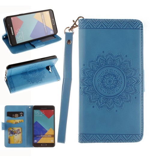 Galaxy A5 2016 printed ID wallet leather case