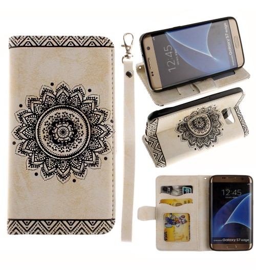 Galaxy S7 EDGE printed ID wallet leather case