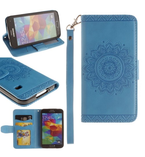 Galaxy S5 printed ID wallet leather case