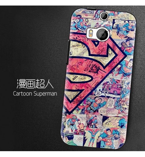 HTC M8 Ultra slim soft gel printed case