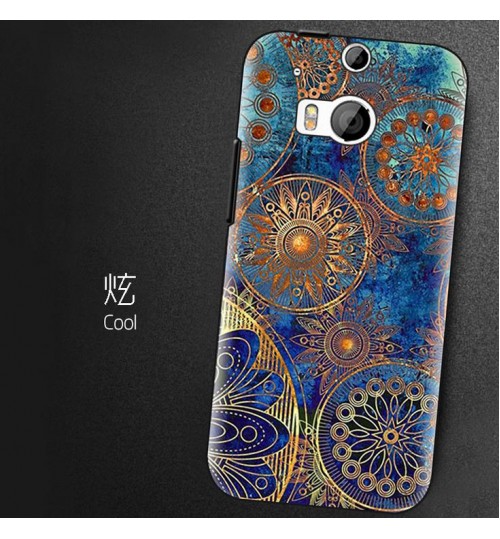 HTC M8 Ultra slim soft gel printed case