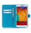 Galaxy Note 3 case wallet leather case printed