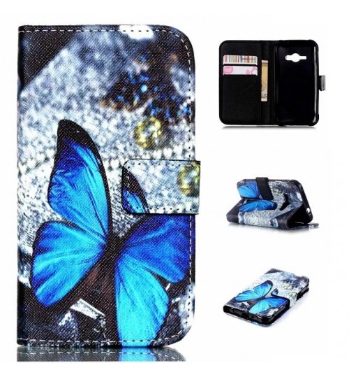 Galaxy J1 ACE case wallet leather case printed