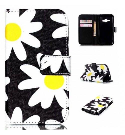 Galaxy J1 ACE case wallet leather case printed