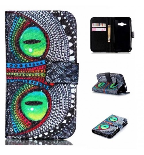 Galaxy J1 ACE case wallet leather case printed