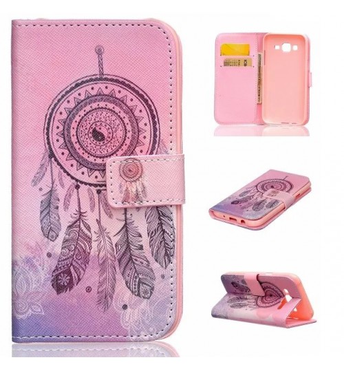 Samsung Galaxy J5 case wallet leather case printed