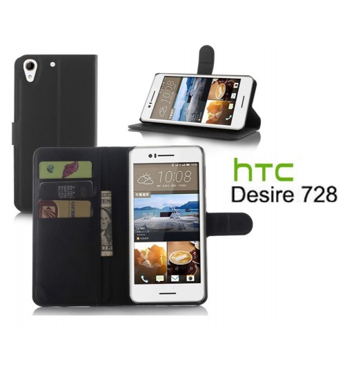 HTC Desire 728 wallet leather case