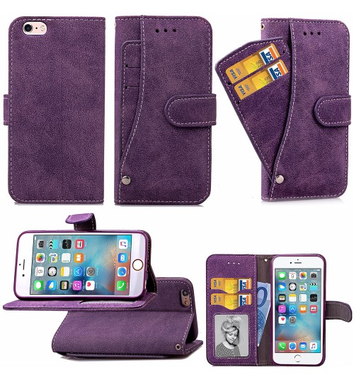 iPhone 6 6s Multifunction wallet ID leather case