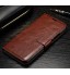 Huawei P9 vintage fine leather wallet case